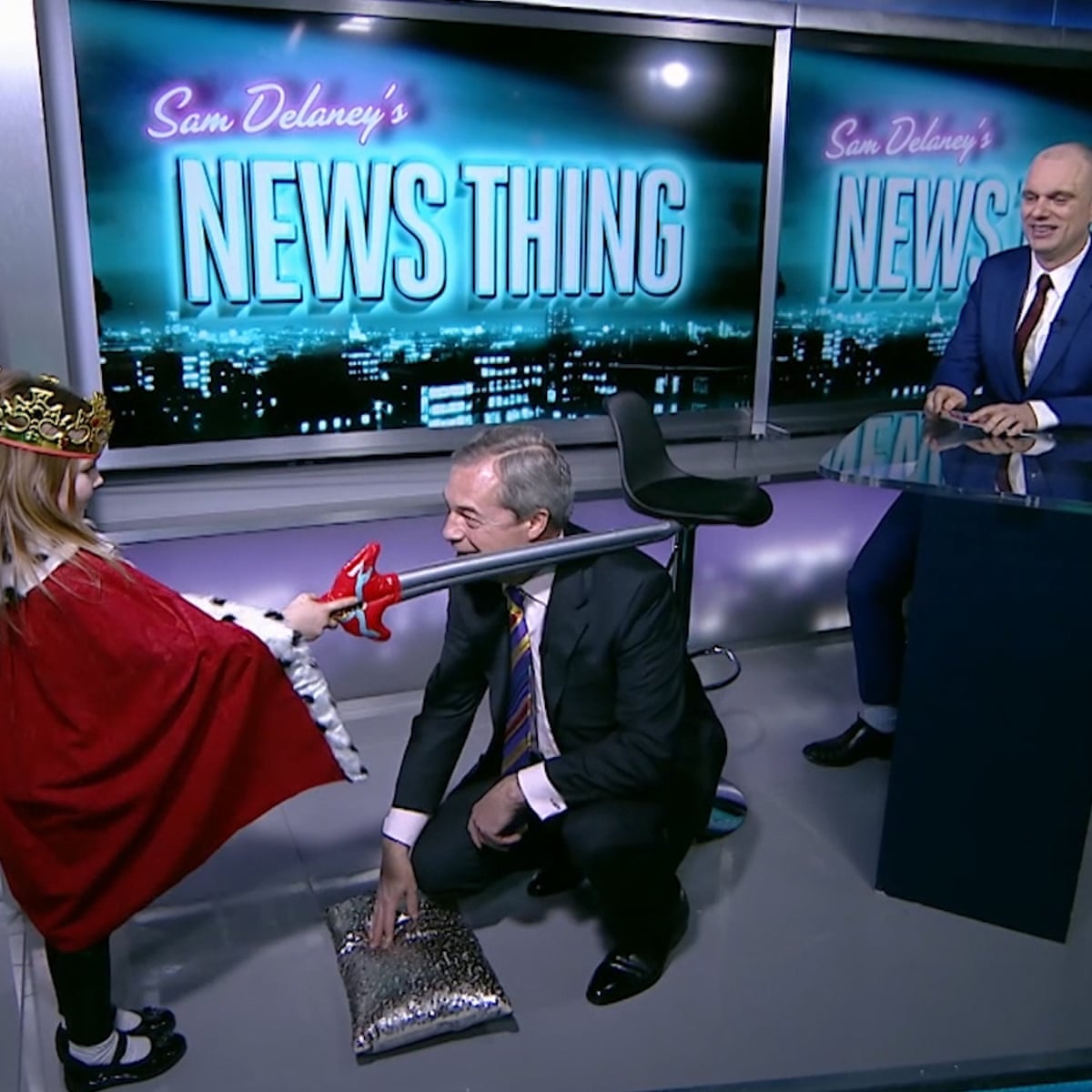 Farage appearing on Kremlin-funded RT—amplifying anti-EU and anti-NATO rhetoric